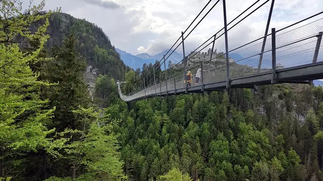 Highline179 bei Reutte. Ortsmotiv, Aufnahme vom 4. Juni 2021.