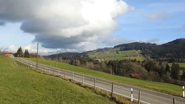 Das Rothachtal bei Siebers, durch das der Rückweg der Rundwanderung führt.