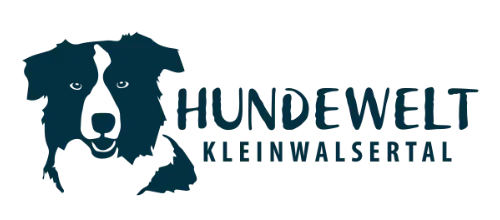 Hundekopf und Schriftzug Hundewelt Kleinwalsertal