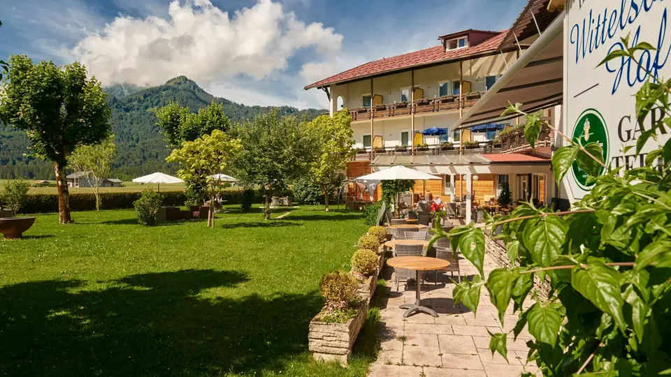 Gartenterrasse vor dem Wittelsbacher Hof