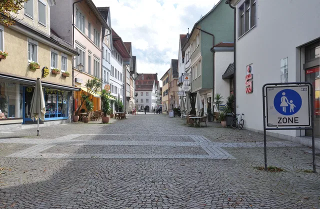 Marktstraße in der Altstadt von Leutkirch
