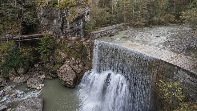 Rappenlochschlucht in Dornbirn, Aufnahme vom 17. Oktober 2022.